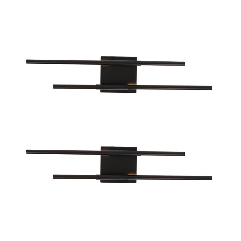 2Pack Bathroom Vanity Light 25'' LED Fixtures Over Mirror Wall Sconce