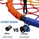 preview thumbnail 4 of 6, 40 inch Spider Web Saucer Swing Tree swing for Kids with 2 Hanging Straps