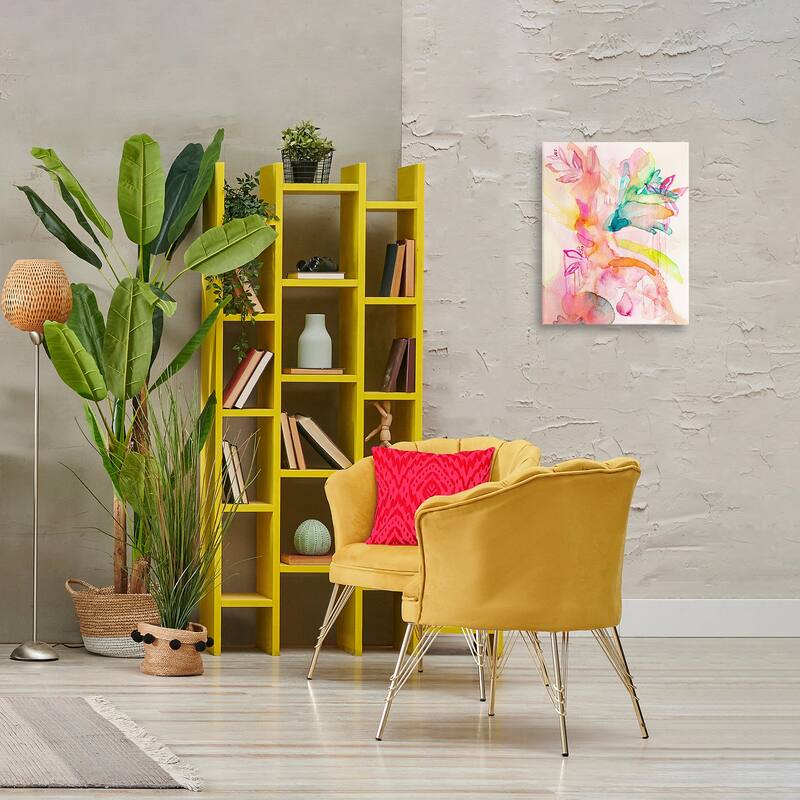 Stupell Watercolor Island Florals Canvas Wall Art Design By Gemma Bardot