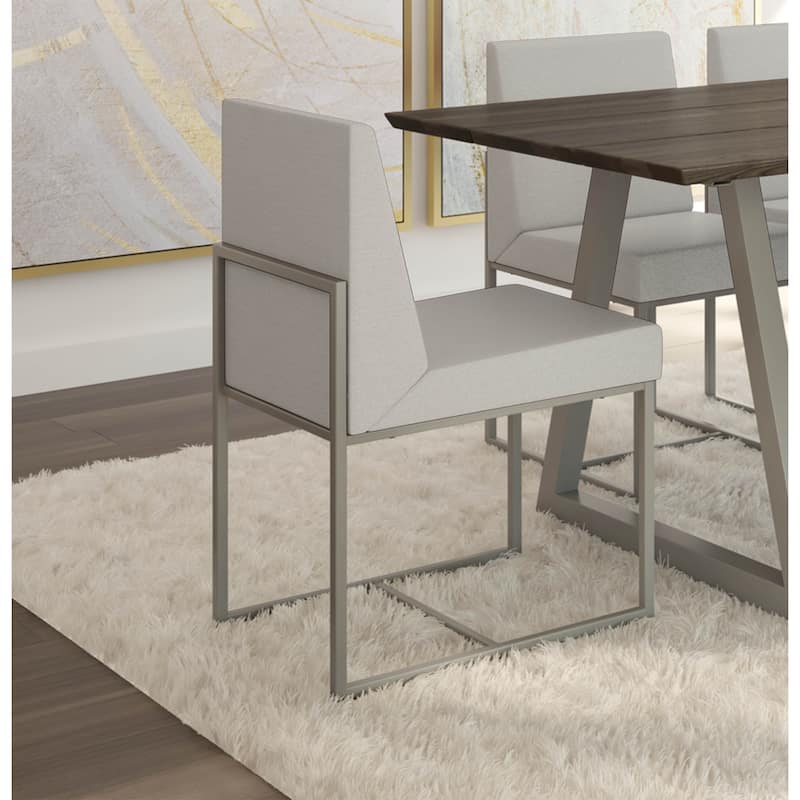 Amisco Derry Upholstered Dining Chair with Metal Legs
