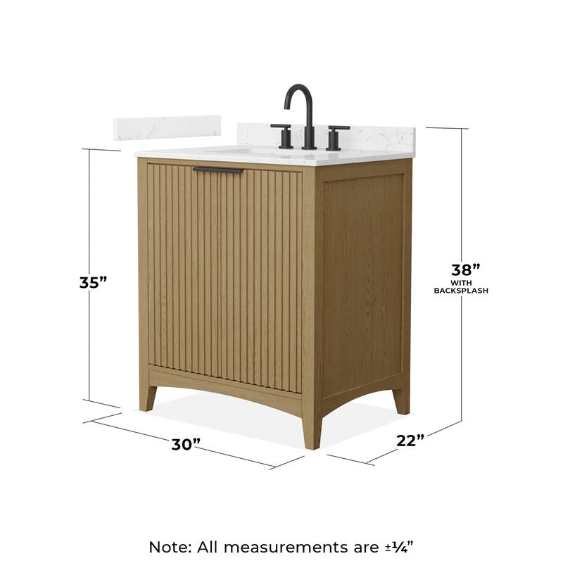 Wyndham Collection WCF9191-30S-VCA-US3MXX Palmilla 30" Free Standing