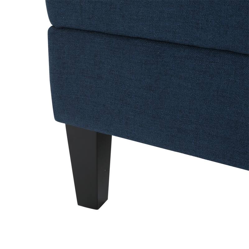 Tufted Large Rectangular Storage Ottoman