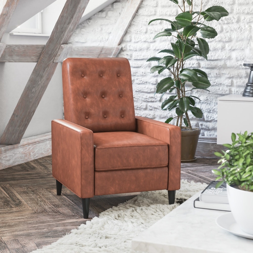 Silas lounge hot sale chair with footrest