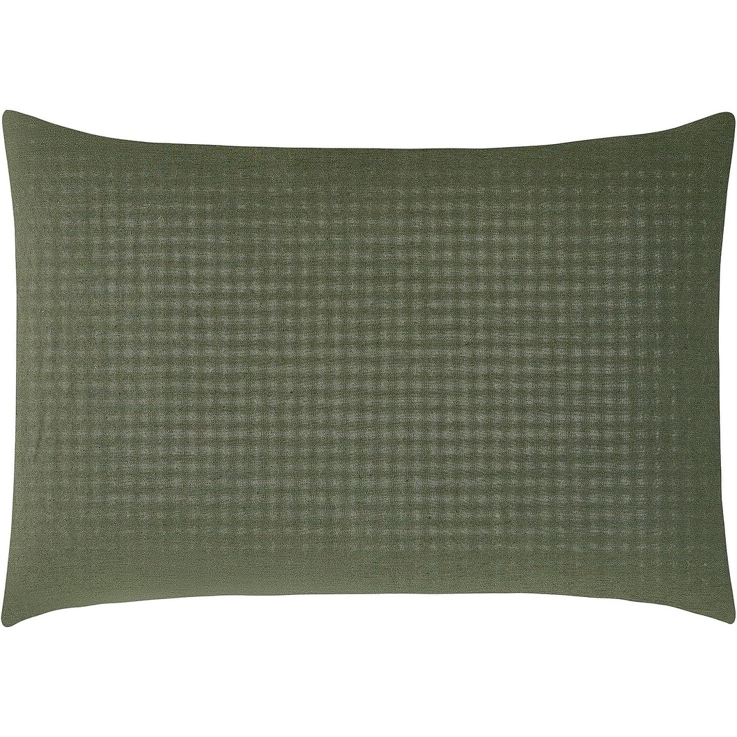 Olive green top euro sham