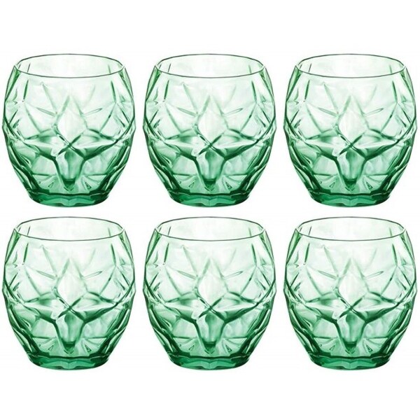 Bormioli Rocco Set of 6 Oriente Water Drinking Glasses - 13.5 oz