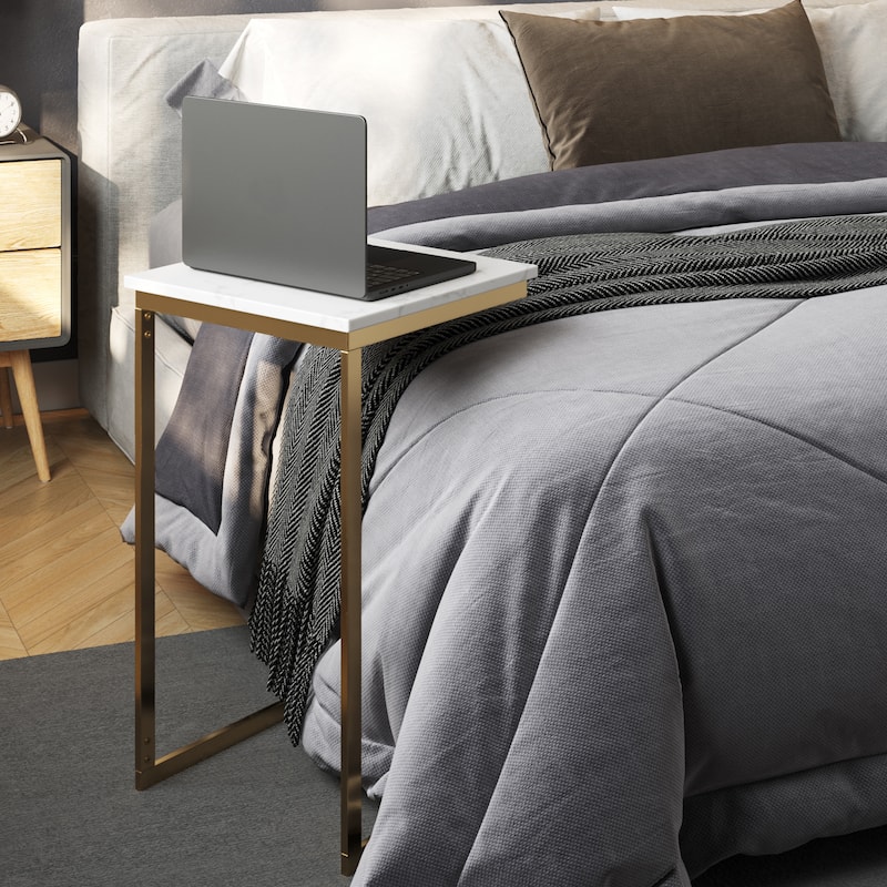 Lavish Home Laminated Board Top C Side Table
