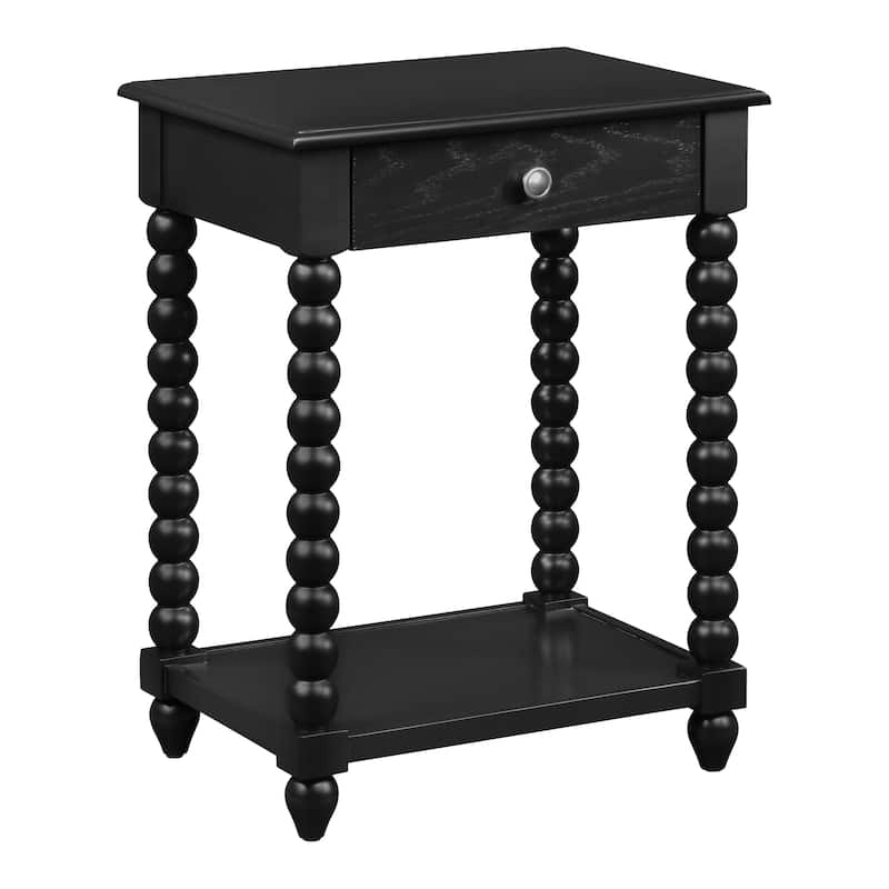 Elise Side Table in Black Finish