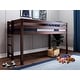 preview thumbnail 1 of 22, JACKPOT Contemporary Low Loft Twin Bed with End Ladder Cherry