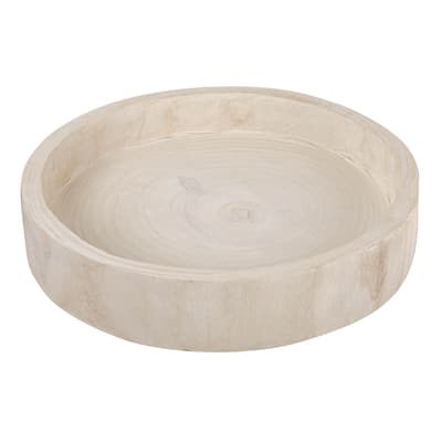 Hand-Carved Decorative Paulownia Wood Tray