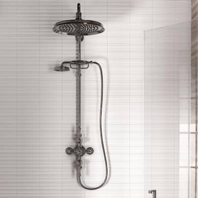 Merola Tile Crown Heights Maori Matte White 2-5/8" x 7-7/8" Ceramic Wall Tile