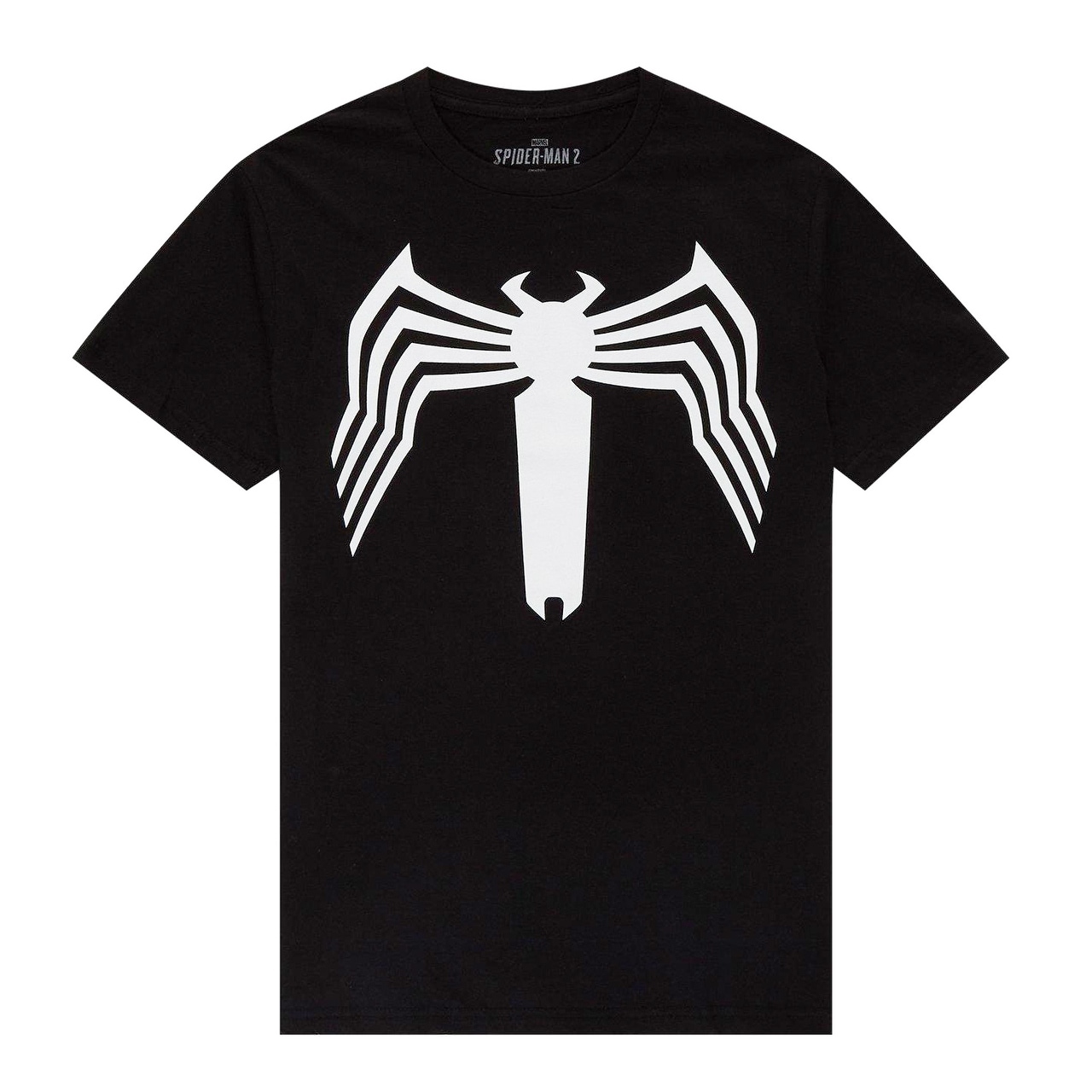 Marvel Comics Men's Spider-Man 2 Secret Wars Spiderman Black Costume Graphic Print Adult T-Shirt