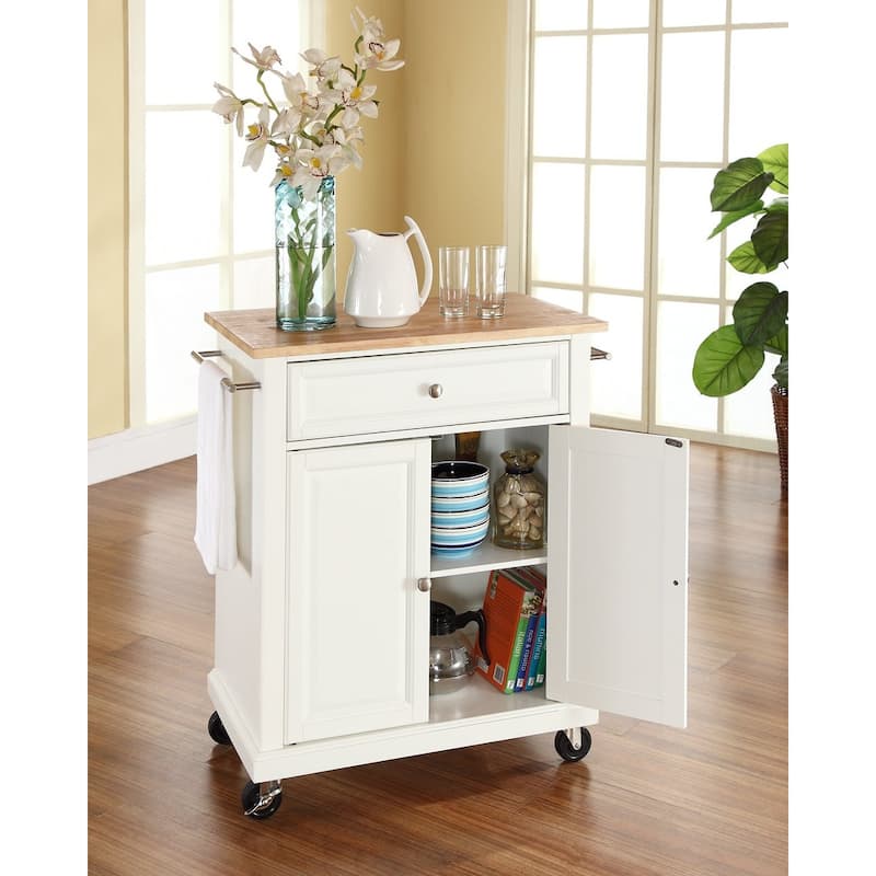 Kitchen Island Cart with Granite Top & Casters - Mobile Kitchen Storage Island - Modern Kitchen Island