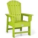 preview thumbnail 38 of 41, Costway Patio Kids' Adirondack Chair Seat Weather Resistant for Ages - See Details Green