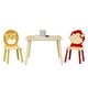 preview thumbnail 5 of 3, 3 Pieces Toddler Table and Chair Set, Wooden Activity Play Table Set