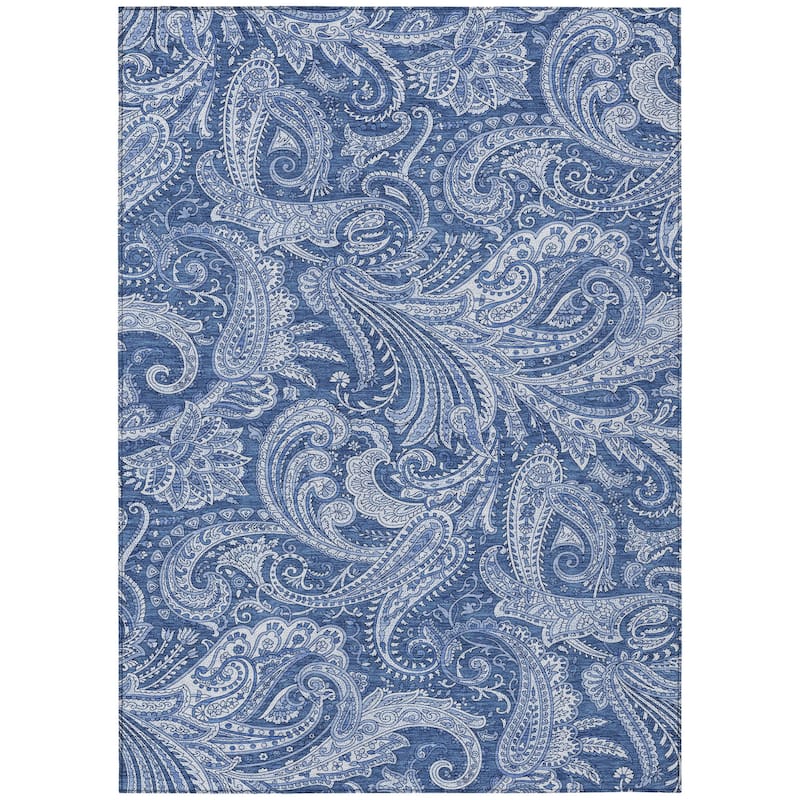 HomeRoots Paisley Transitional Rectangle Outdoor Rug