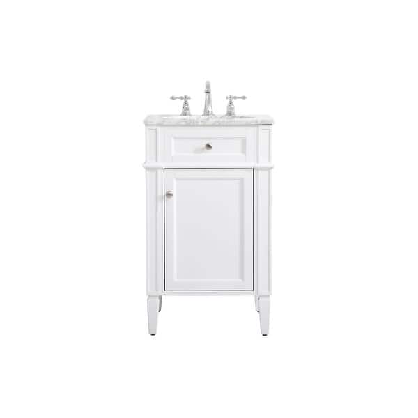 slide 2 of 11, Elegant Lighting VF12521 Park Avenue 20" Free Standing Single Basin White
