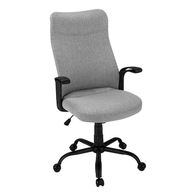 High Back Black Executive Office Chair with Integrated Headrest, Swivel Seat, Tilt Control and Casters