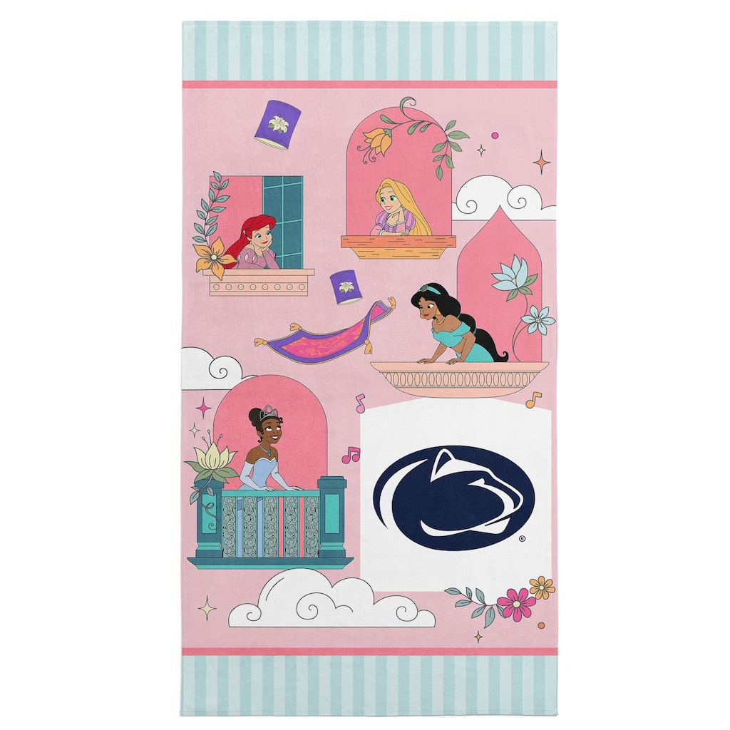NCAA Disney Princesses Window Scene Microfiber Beach Towel