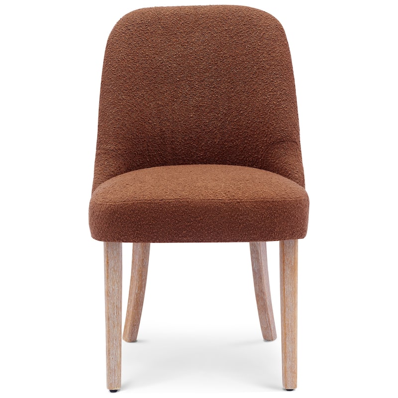 Farmhouse Water and Stain Resistant Boucle Upholstered Side Chair (Set of 6)