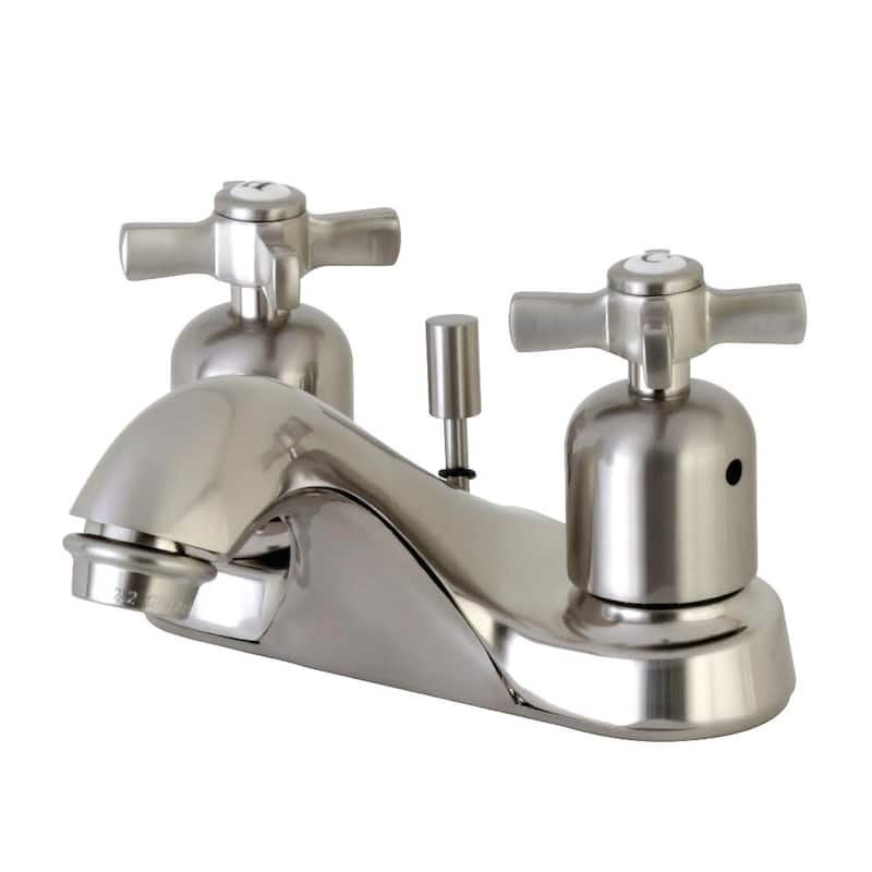 Kingston Brass Millennium 1.2 GPM Centerset Bathroom Faucet with Metal - Brushed Nickel