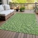 preview thumbnail 56 of 111, Machine Washable Indoor/ Outdoor Modern Dotty Chantille Rug Green - 10' x 14'