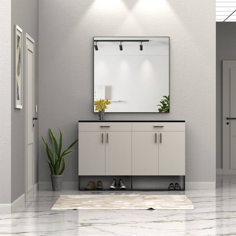 36X36" Oversized Modern Rectangle Bathroom Mirror