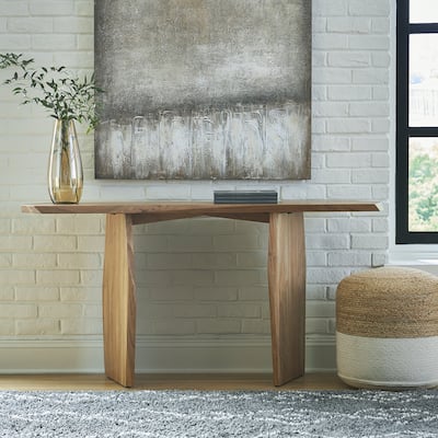 Signature Design by Ashley Holward Brown Console Sofa Table - 64" W x 18.5" D x 32" H