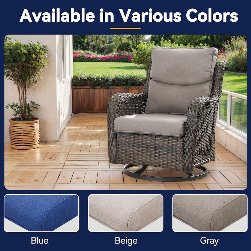 All-Weather Deep Seating Chair Cushions for Patio Chairs