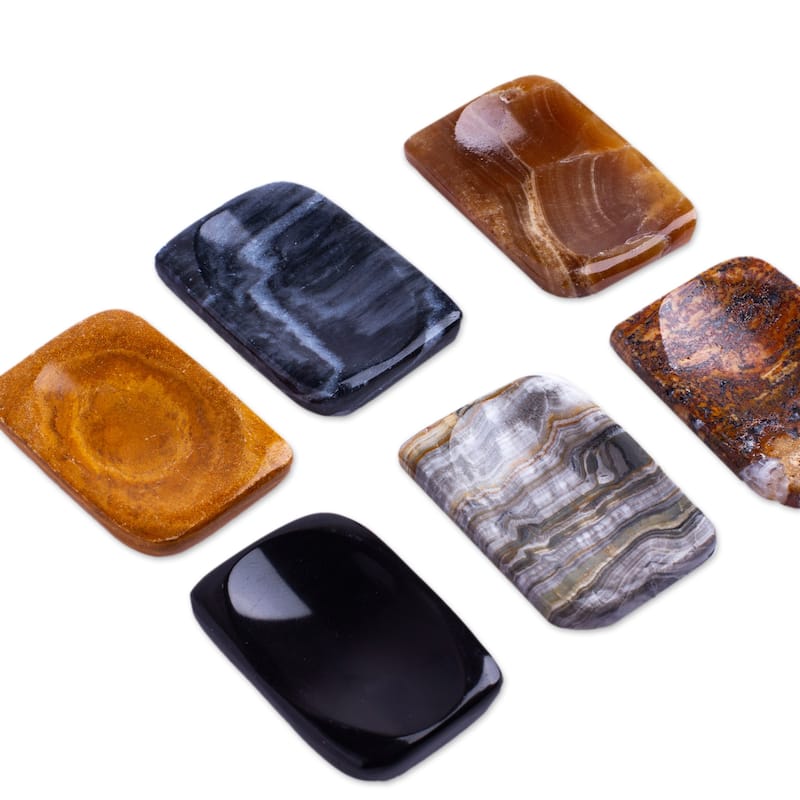 Novica Handmade Ability Amulet Stress-Relieving Stones (Pair)