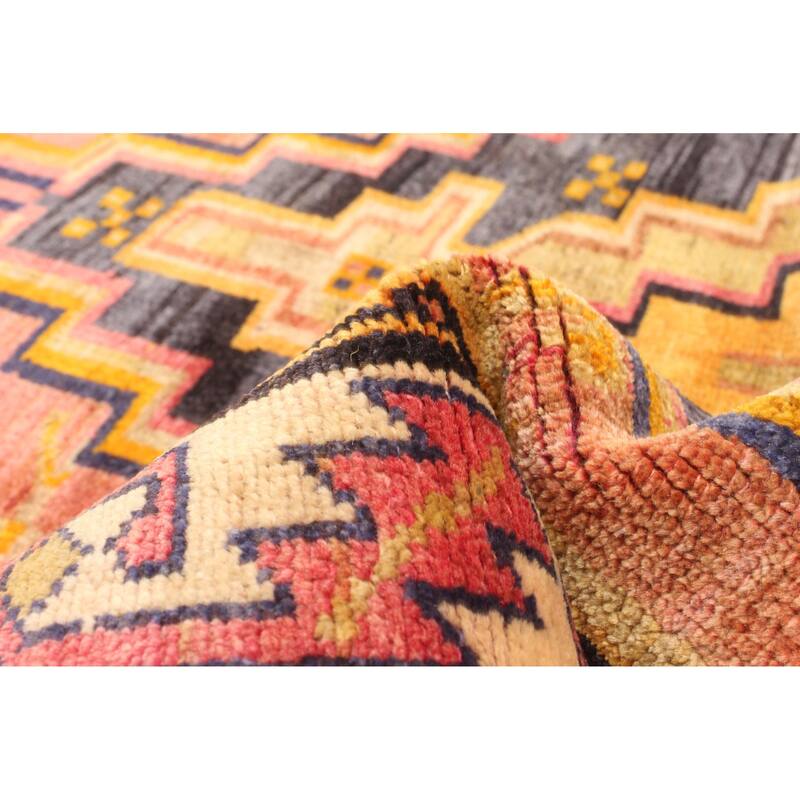 ECARPETGALLERY Hand-knotted Melis Vintage Copper Wool Rug - 4'0 x 5'8