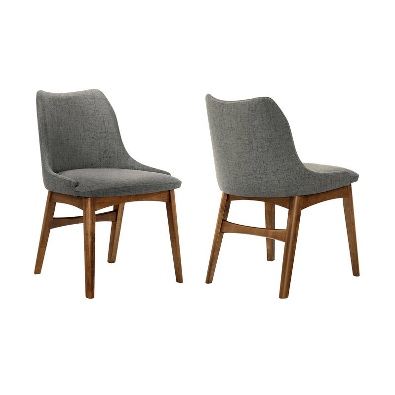Azalea Mid Century Modern Upholstered Dining Chairs - Set of 2