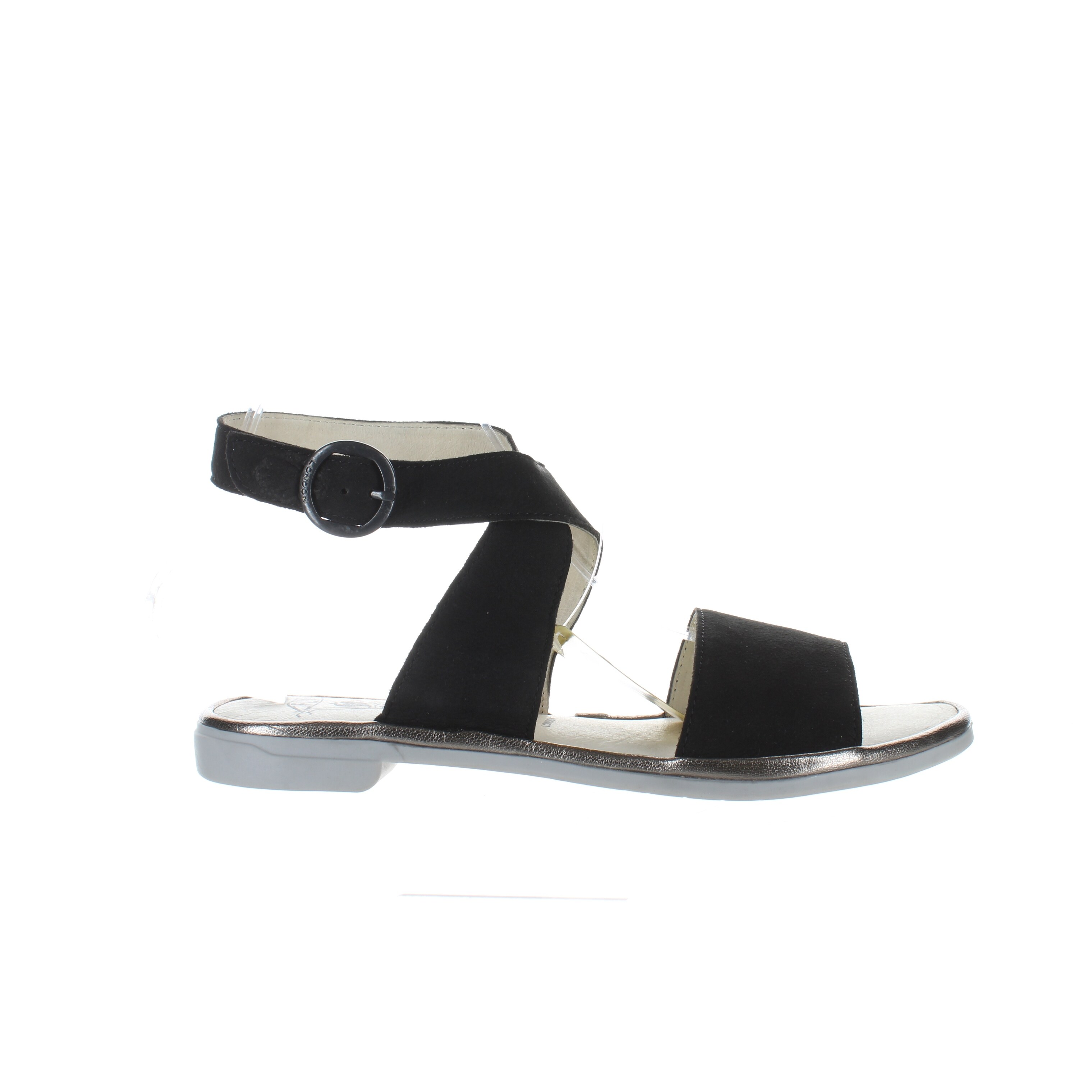 fly black sandals