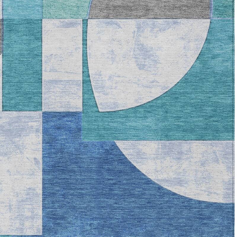 HomeRoots Geometric Modern Rectangle Outdoor Rug