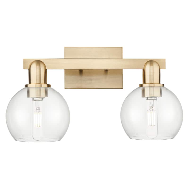 Innovations Lighting Endless Possibilities Arcadia - Athens - 2 Light 17" Bath Vanity Light - Clear/Champagne Bronze