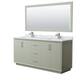 Option Light Green, Nickel Trim, Carrara Marble Top
