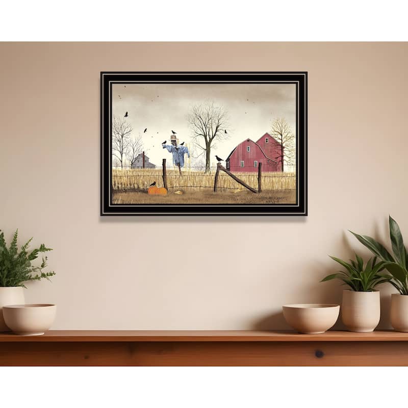 HomeRoots After the Harvest Black Framed Wall Art - 27' X '19' X '1
