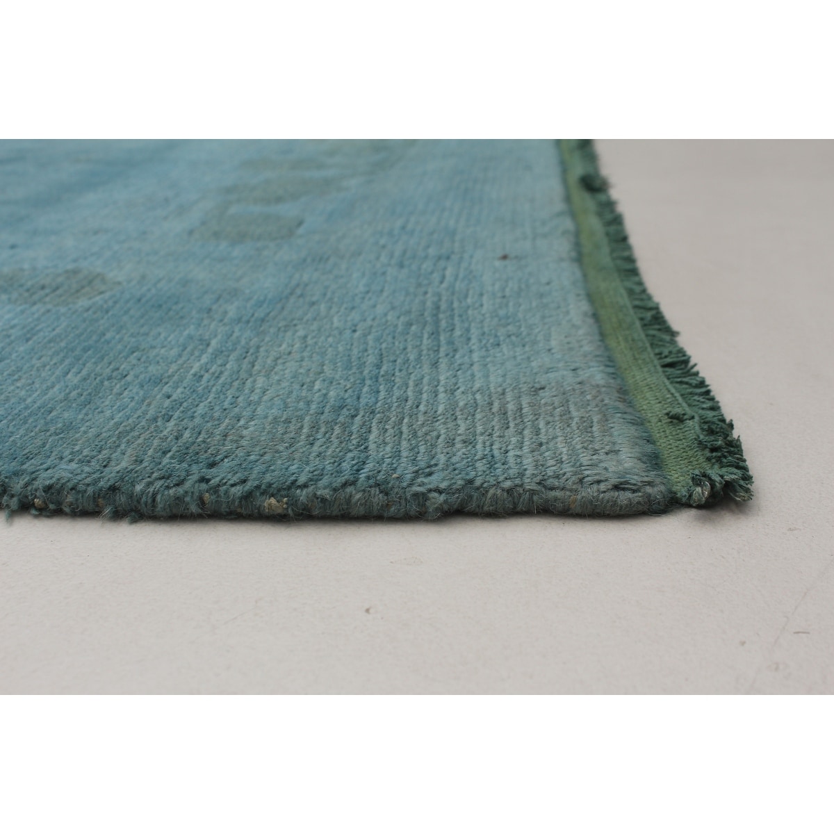 ECARPETGALLERY Hand-Knotted Color Transition Sky Blue Wool Rug - 5'11 x 8'9