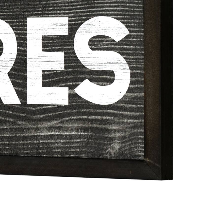 American Art Decor Rods, Reels, Lures Wood Novelty Wall Sign - 36" x 8" - 36" x 8"