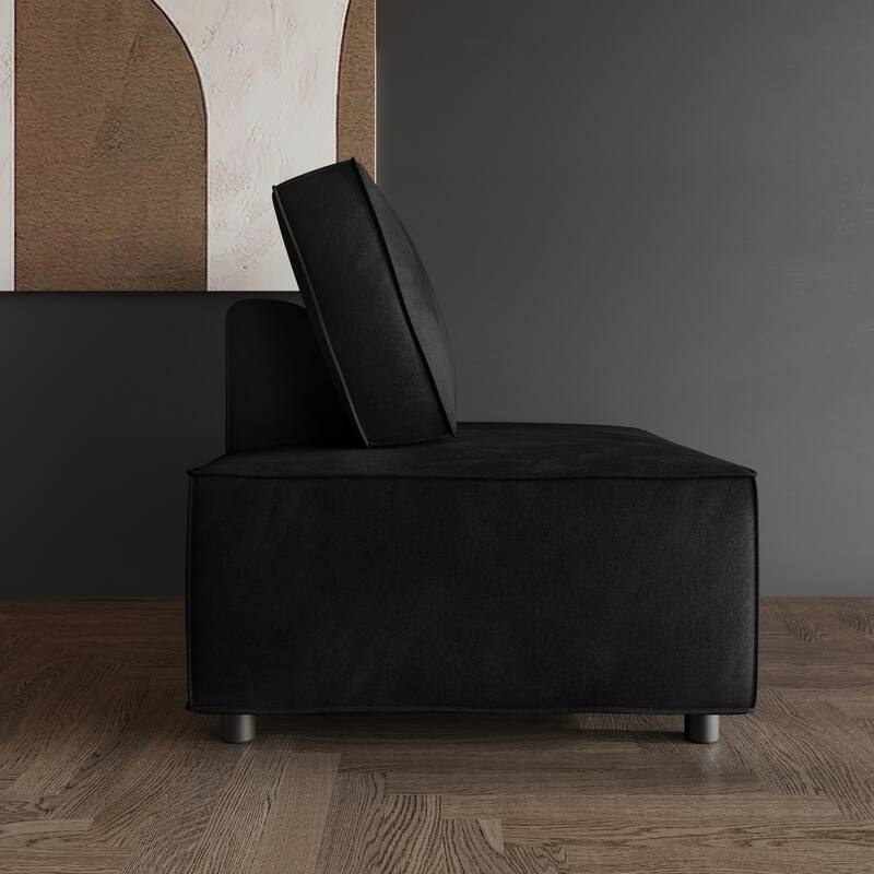 Clayfell Fandy Velvet Square Accent Chair