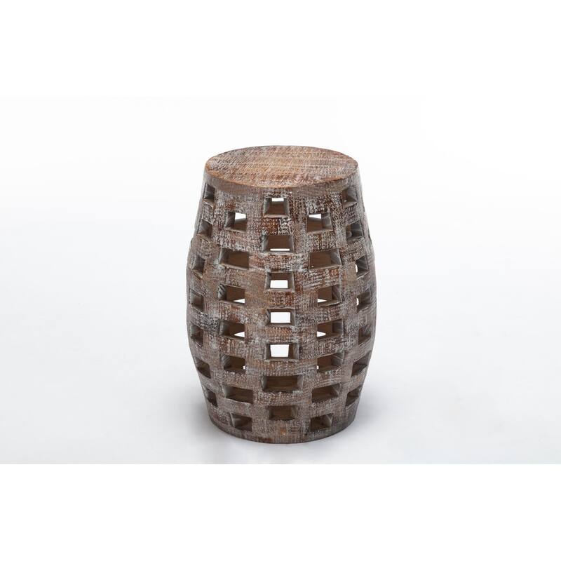 Boraam Hampton Weathered Walnut Side Table