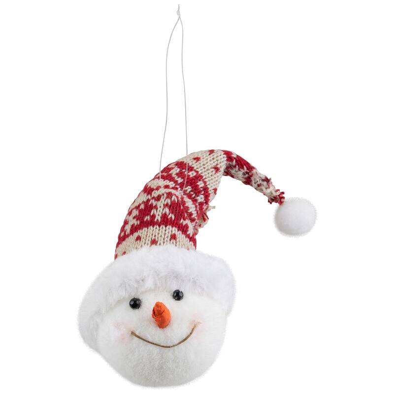 Snowman with Winter Hat Christmas Ornament - 7"