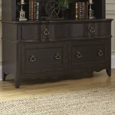Copper Grove Chesapeake Wire Brushed Antique Black Credenza