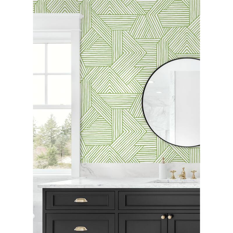 Stacy Garcia Home Etched Geometric Peel and Stick Wallpaper