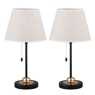 Bedside Lamps 2 Set, Modern Table Lamp Nightstand Lamp for End Tables ...