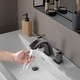 preview thumbnail 21 of 21, YASINU Cross Handles Widespread 8 Inch Bathroom Faucet With Pop-up Drain