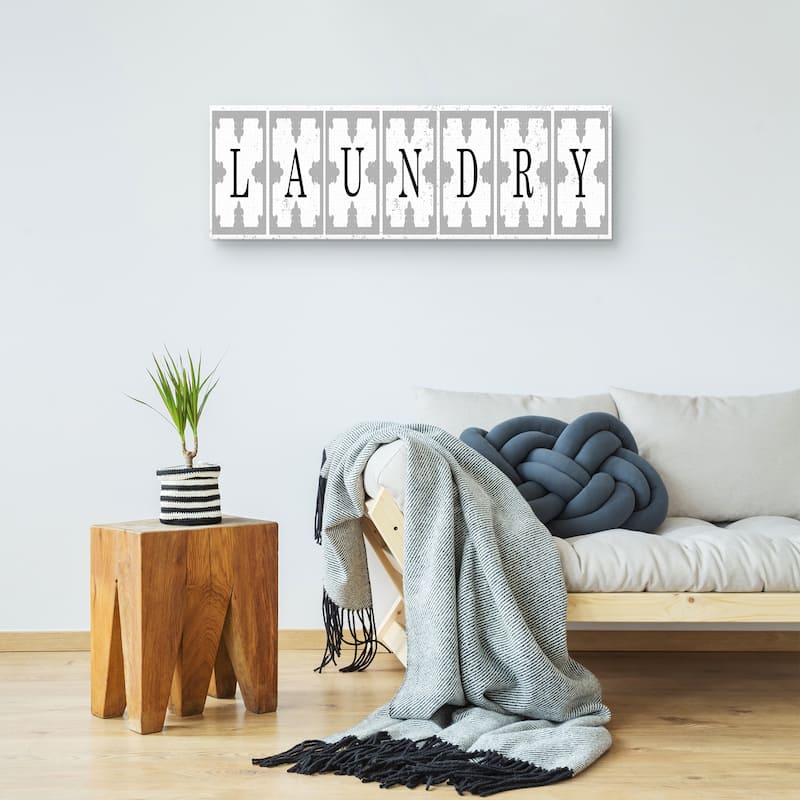 Ceiling Tile Laundry Canvas Art Print
