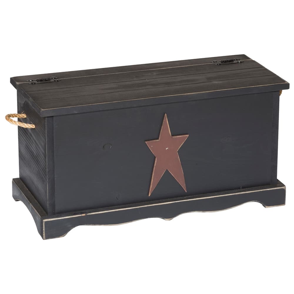 Farmhouse Storage Chest with Rustic Star