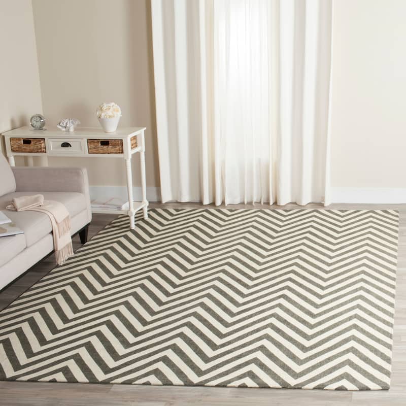SAFAVIEH Handmade Cedar Brook Dziana Modern Jute Rug - 8' x 10' - Grey/Ivory