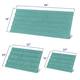 Subrtex Non-slip Bathroom Rug Chenille Soft Striped Plush Bath Mat
