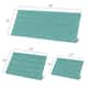 Subrtex Super Soft Absorbent Braided Bathroom Mats Chenille Bath Rugs